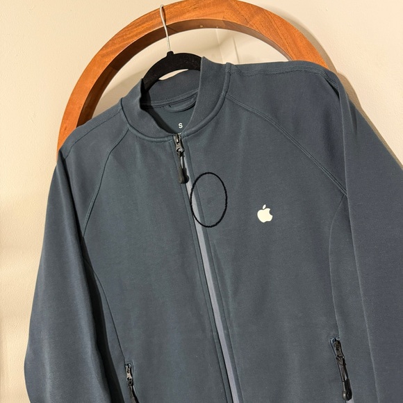 Apple SMALL Blue Full Zip Employee Logo Jacket - Picture 9 of 10